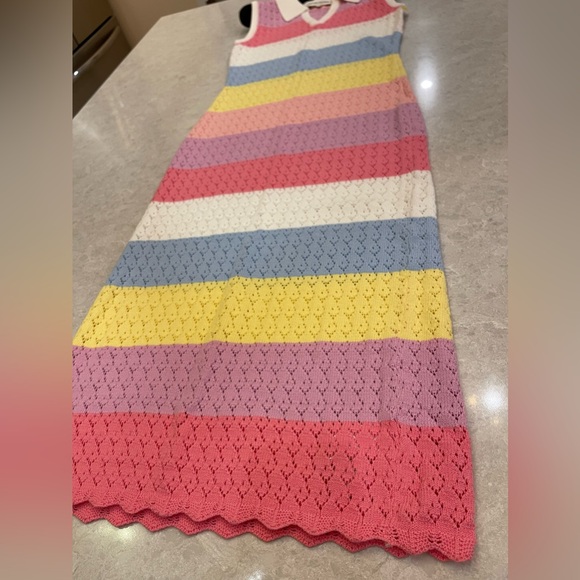 English Factory Knit Stripe Sleeveless Dress In Multi Size S - Picture 7 of 16